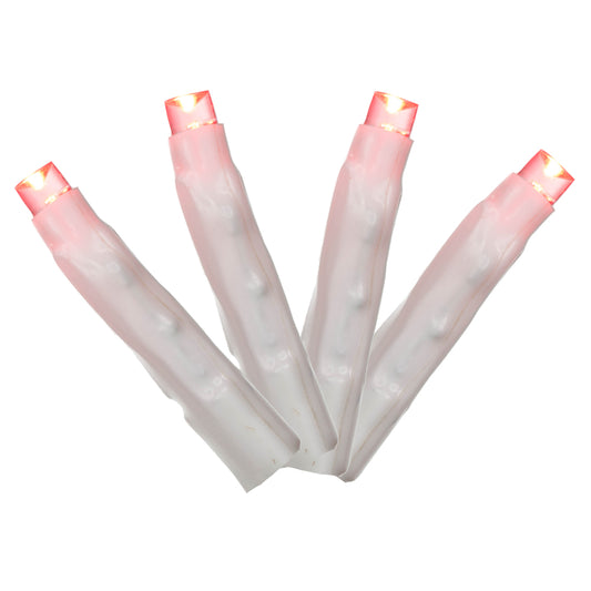 Vickerman 144 Pink LED Cluster Light Set 24' Christmas Light Set White Wire