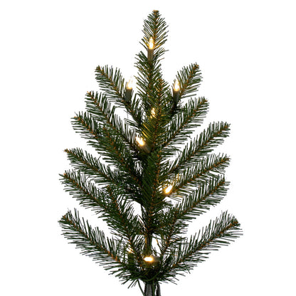 Vickerman 7.5' x 59" Bavarian Pine Artificial Pre-Lit Christmas Tree Warm White Lights.