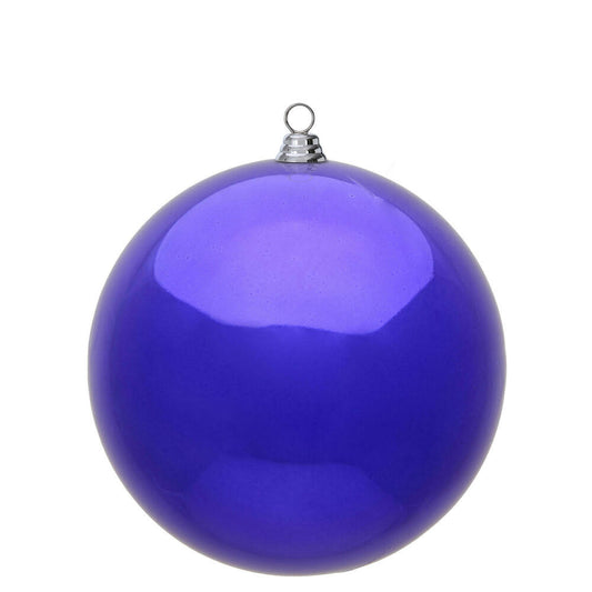Vickerman 15.75" Purple Shiny Ball Ornament