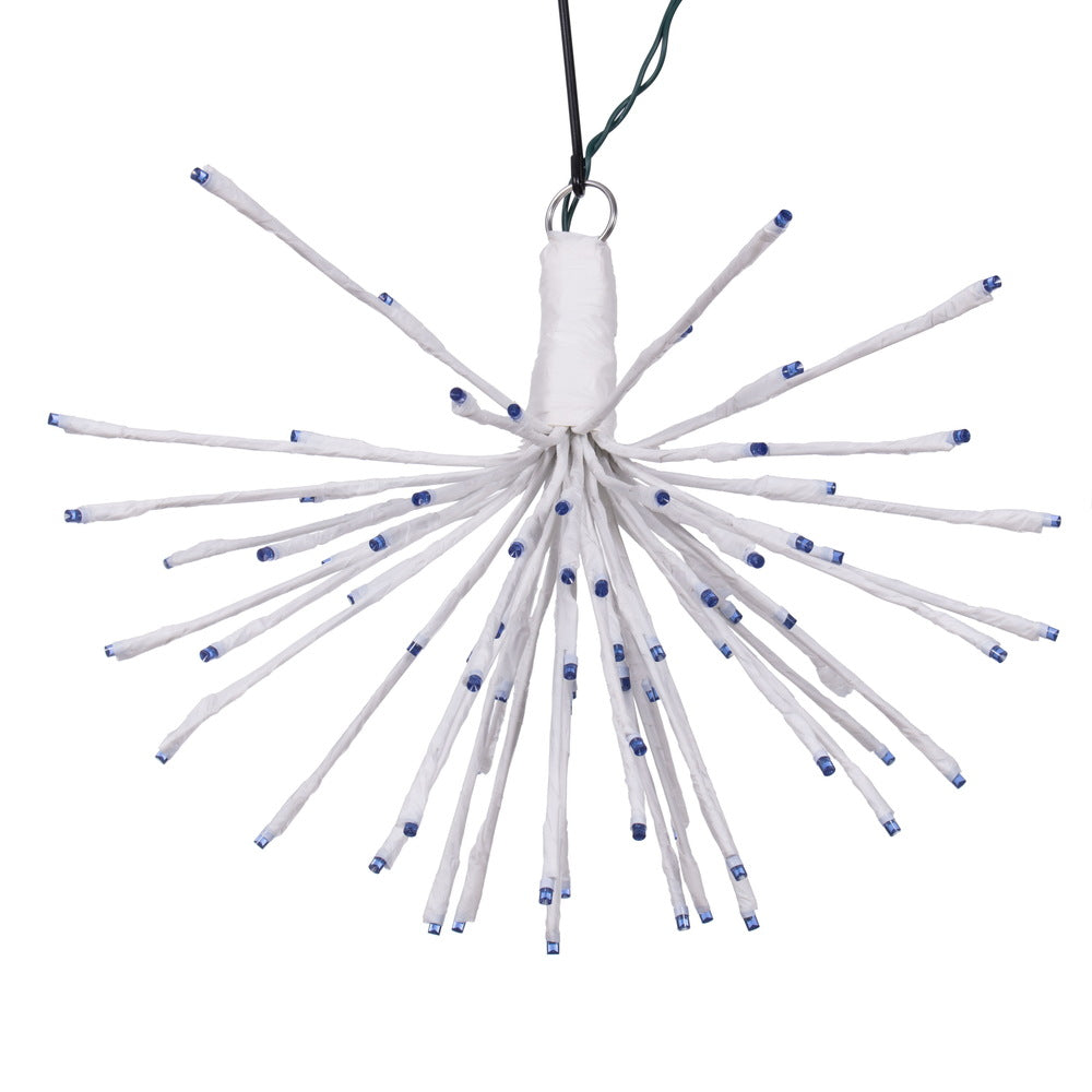 Vickerman 80Lt x 16" White Starburst Blue 5mm LED Lights.