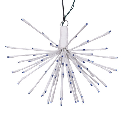 Vickerman 80Lt x 16" White Starburst Blue 5mm LED Lights.