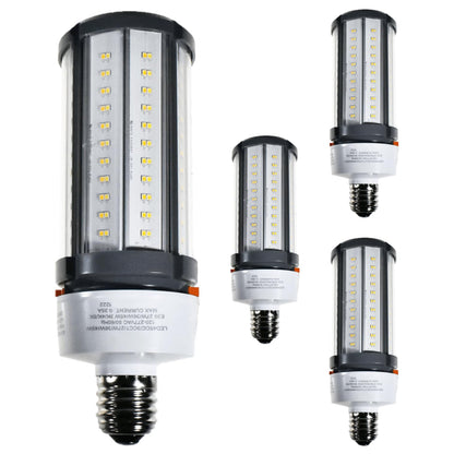 Damar- LED Corn Cob Post Top Bright Light Bulb Type B Ballast Bypass 27W/36W/45W E39 Mogul Base 30K/40K/50K Color Selectable 3780/5040/6300 Lumens Dimmable 120-277VAC Pack of 4- For Warehouse Garage