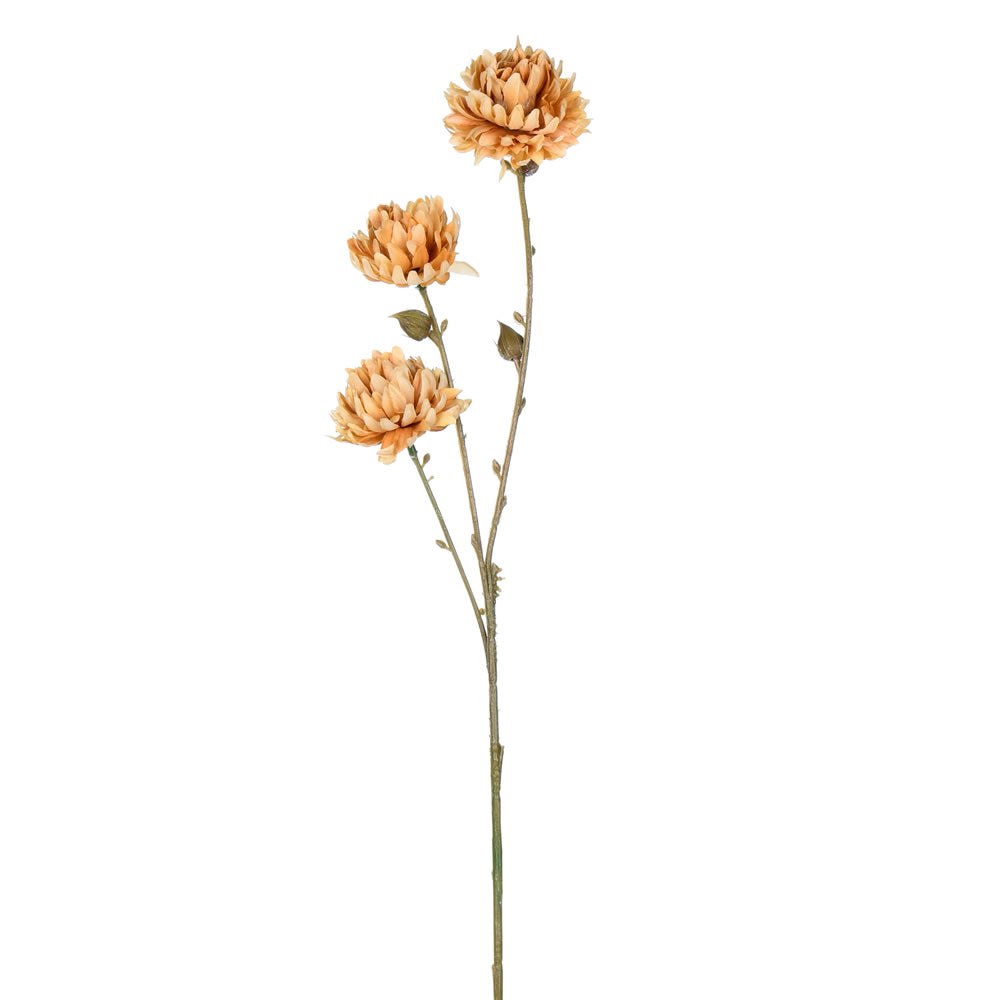 Vickerman 24" Artificial Mustard Mum Spray. Includes 4 sprays per pack.