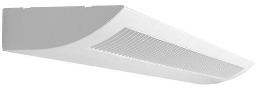 Westgate  4Ft Decorative Perforated And Louver Wall Light 50W Direct Indirect 3Cct, Commercial Indoor Lighting, 50W, 5500 Lumens, 3000K/4000K/5000K, White Finish, 0~10V Dimmable