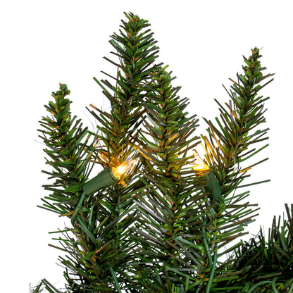 Vickerman 9' Camdon Fir Artificial Christmas Garland Clear Dura-lit Incandescent Mini Lights