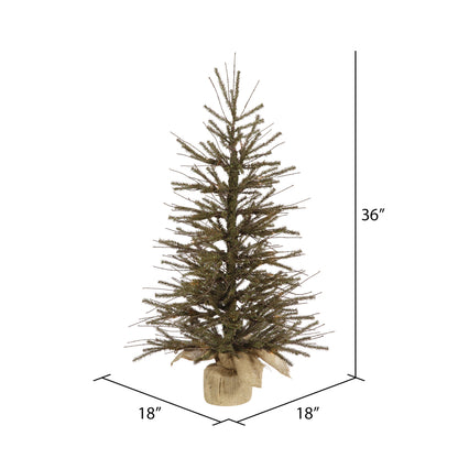 Vickerman 36" Vienna Twig Artificial Christmas Tree Unlit