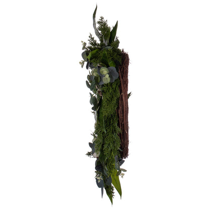 Vickerman 26" Green Artificial Eucalyptus Berry Wreath.