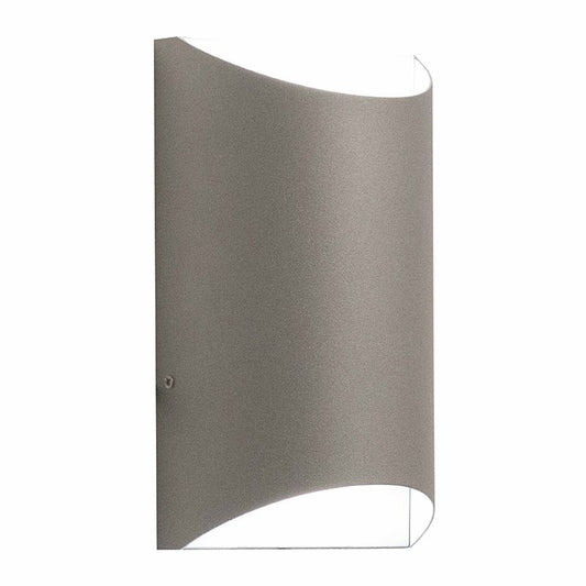 Westgate LED Wall Sconce Light, Outdoor Lighting, 15W, 1300 Lumens, 5000K, Silver Finish