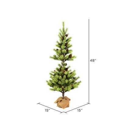 Vickerman 4' Austrian Pine Artificial Christmas Tree Unlit