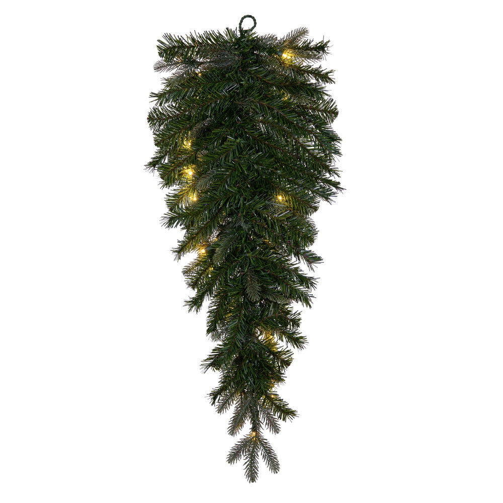 Vickerman 36" Douglas Fir Artificial Pre-Lit Teardrop with Dura-Lit® Warm White LED Mini Lights.