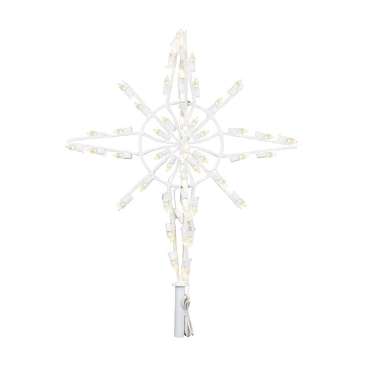 Vickerman 4' Giant LED Bethlehem Tree Top Star Featuring 112 Warm White LED Lights.