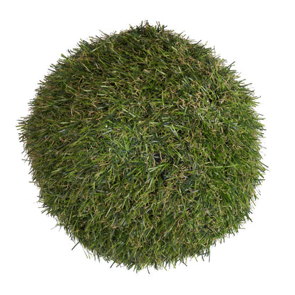 Vickerman 7.25" Artificial Green Grass Ball Pack of 2