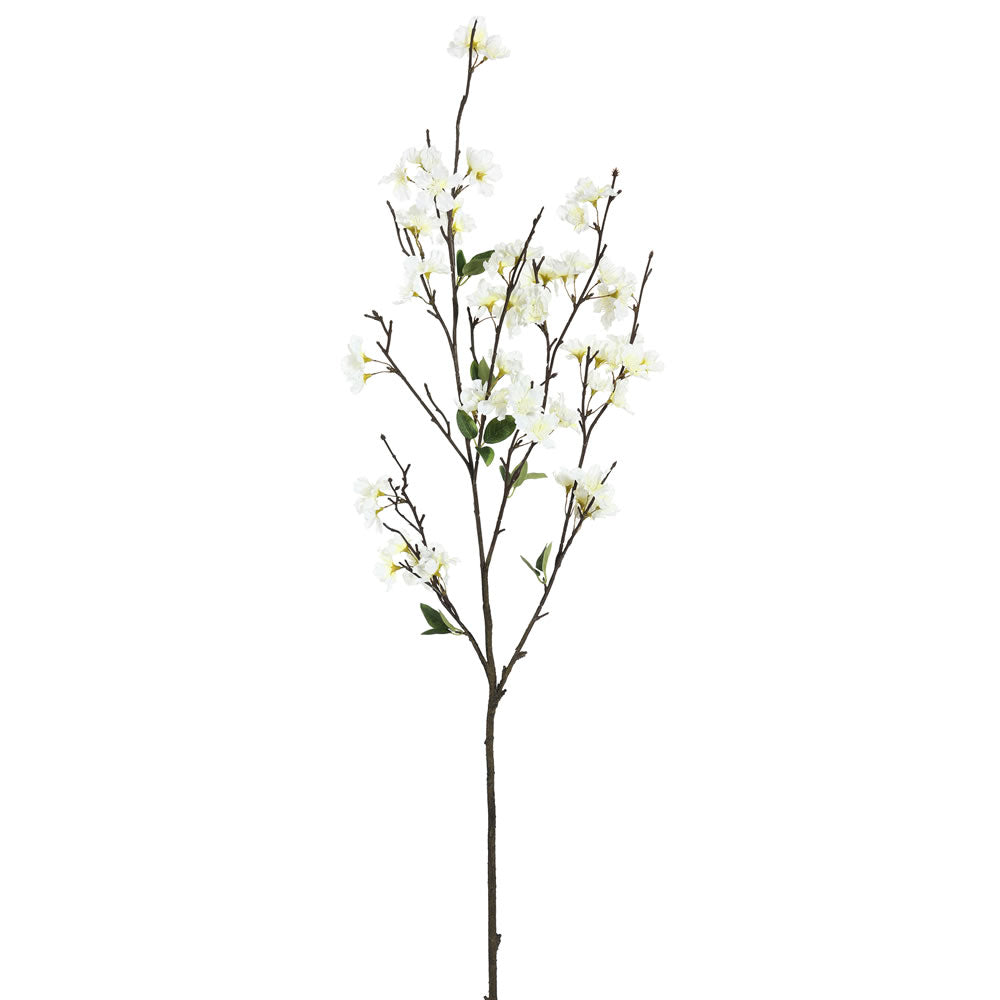 Vickerman 40" Artificial White Cherry Blossom Spray 3 per Pack.