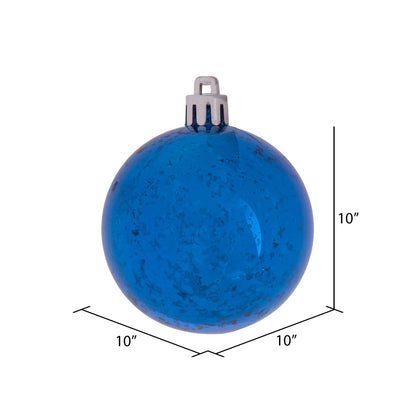 Vickerman 10" Blue Shiny Mercury Ball Ornament