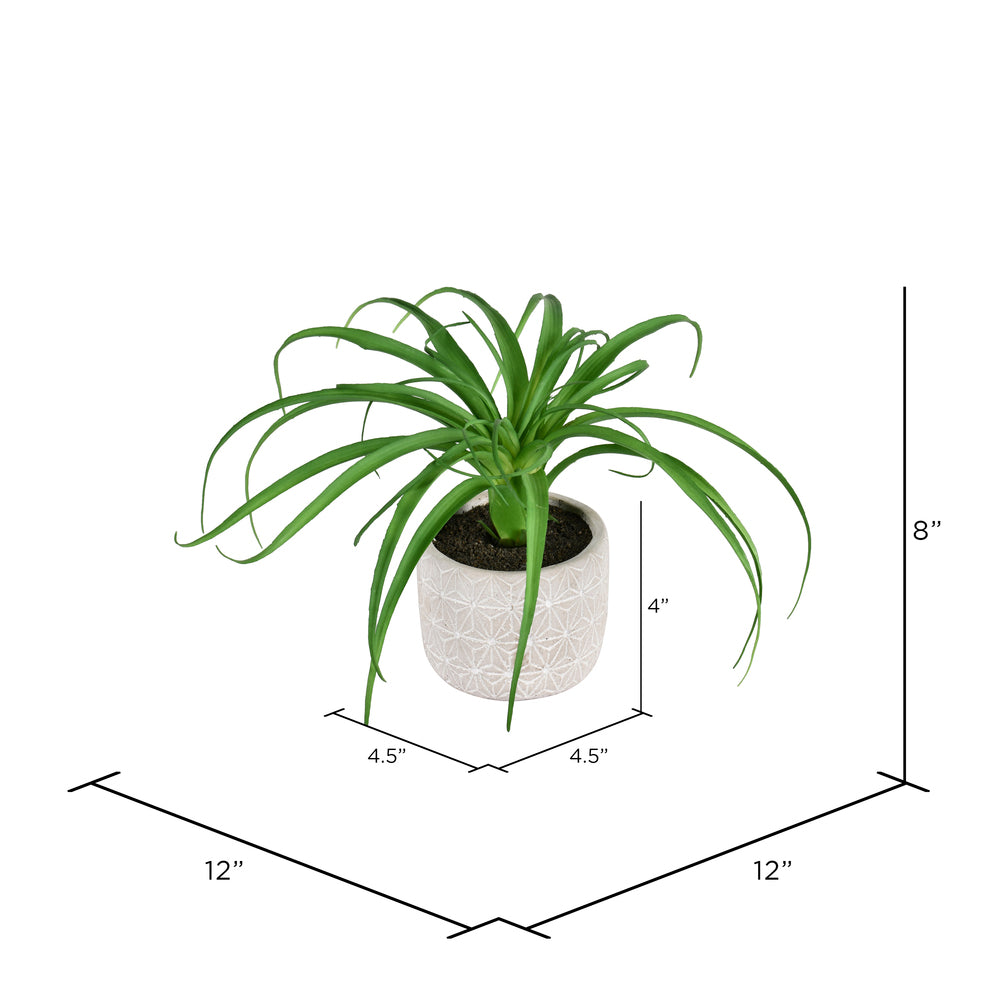 Vickerman 8" Artificial Green Succulent in Container2/pk