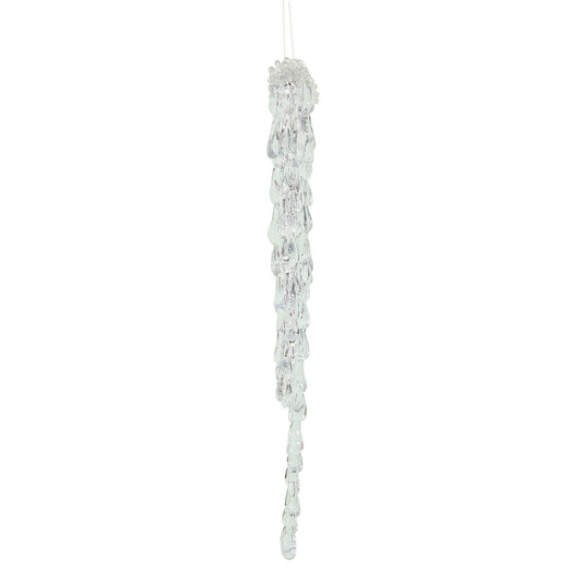 Vickerman 12" Clear Acrylic Icicle Christmas Ornament. 6 per box.