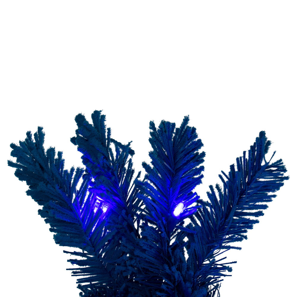 Vickerman 9' x 14" Flk Turquoise Fir Artificial Garland Dura-Lit® Turquoise LED Mini Lights.