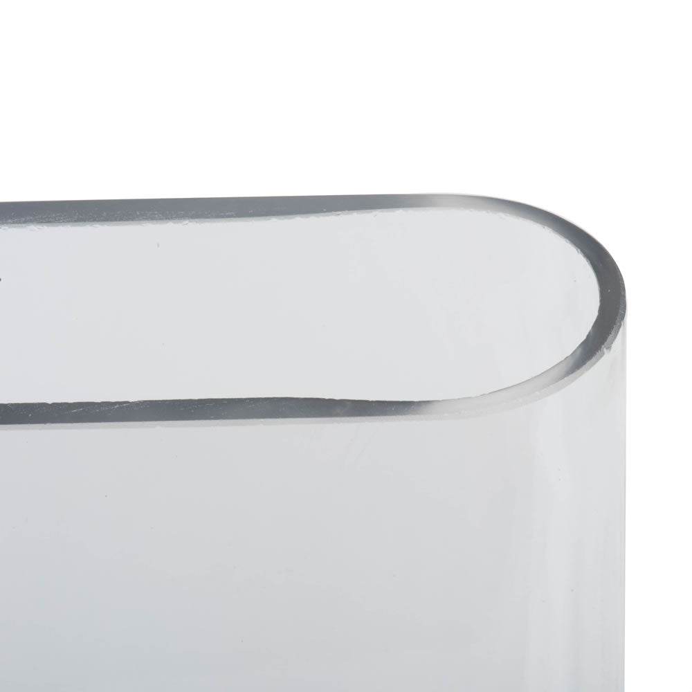 Vickerman 10" Clear Glass Pill Shapped Container
