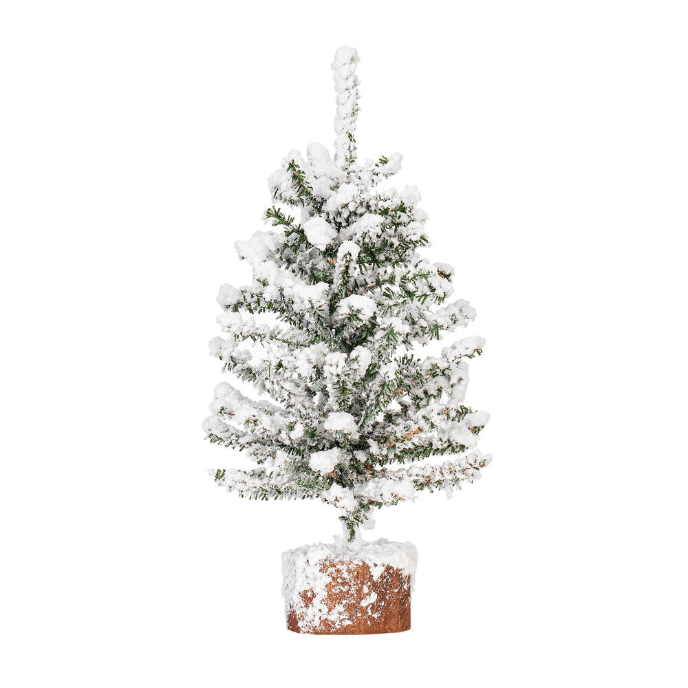 Vickerman 12" flocked Mini Pine Artificial Christmas tree Set of 3