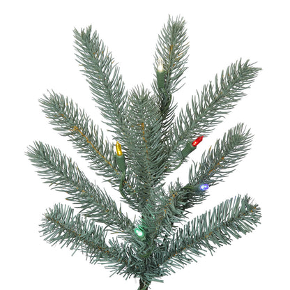 Vickerman 15' Colorado Blue Spruce Slim Artificial Christmas Tree Multi-Colored LED Lights