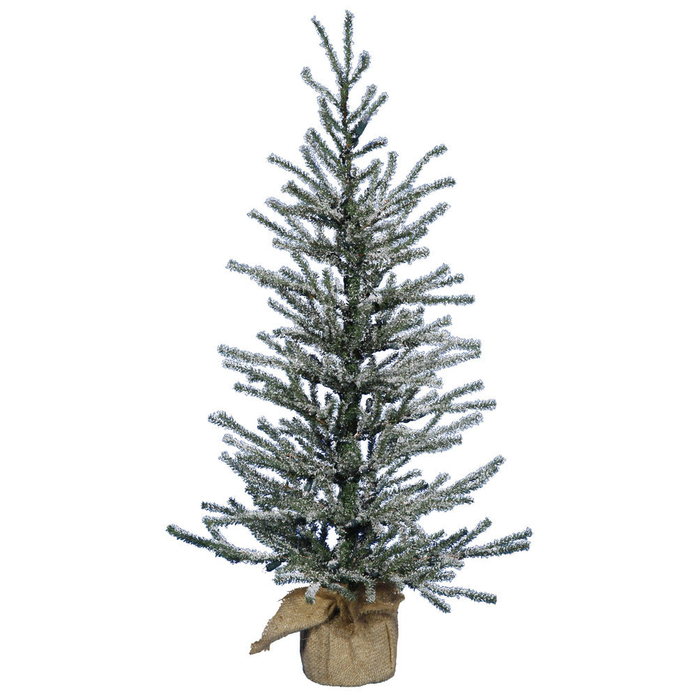 Vickerman 24" Frosted Angel Pine Artificial Christmas Tree Warm White Dura-lit LED Lights