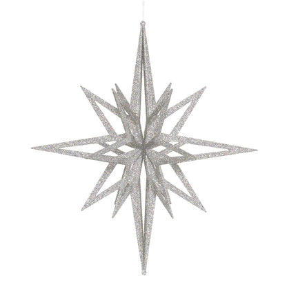 Vickerman 24" Silver Iridescent Star Christmas Ornament