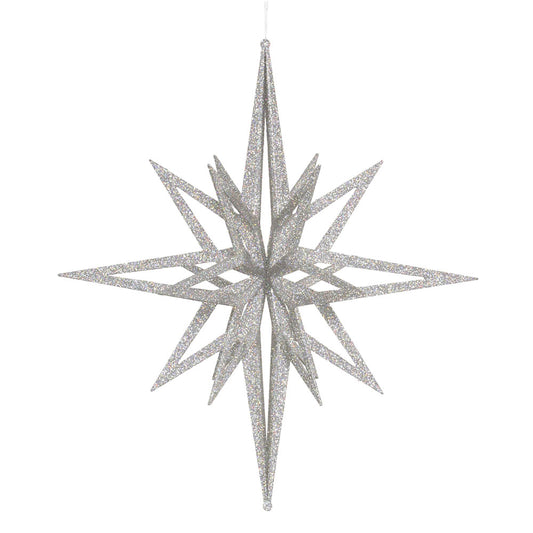 Vickerman 24" Silver Iridescent Star Christmas Ornament