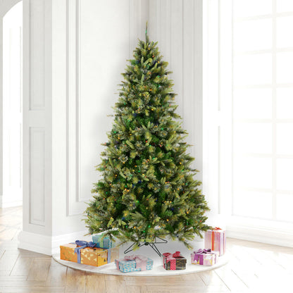 Vickerman 6.5' Cashmere Pine Artificial Christmas Tree Multi-Colored Dura-Lit® LED Lights