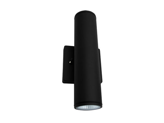 Westgate 2In Wall Cyl. U/D 2X6W 30K/40K/50K Dim. - Black, Outdoor Lighting, 12W, 800 Lumens, 3000K/4000K/5000K, Black Finish, TRIAC Dimming