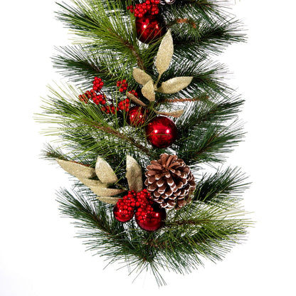 Vickerman 6' x 16" Artificial Christmas Garland unlit