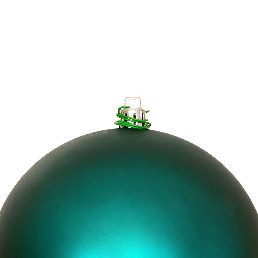 Vickerman 12" Dark Teal Matte Ball Ornament