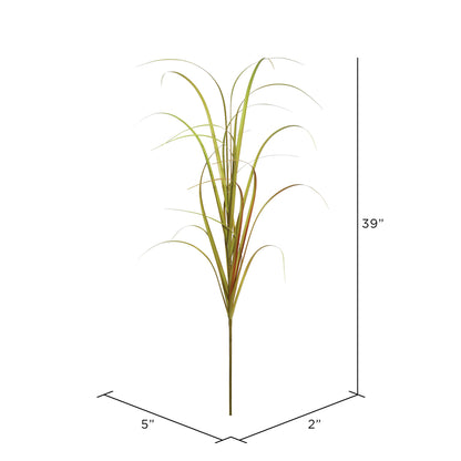 Vickerman 39" PVC Artificial Mixed Brown Grass Spray. Includes 6 sprays per pack.