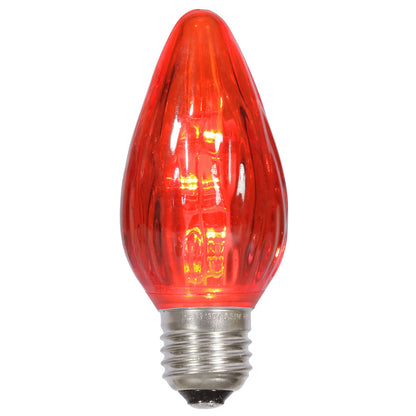 Vickerman F15 Red Plastic LED Flame Replacement Bulb package of 25