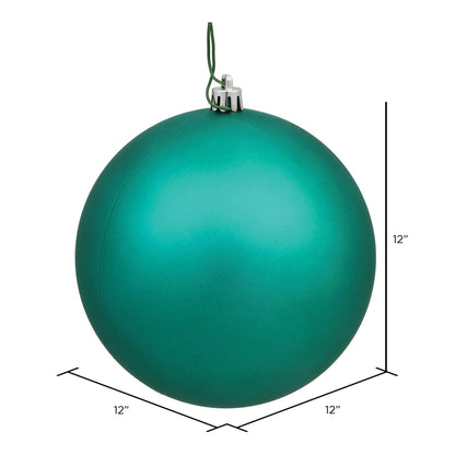 Vickerman 12" Seafoam Matte Ball Ornament