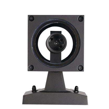 ASD Lighting BULB Square Outdoor Wall Cylinder with Photocell, Up or Downlight Fixture, 120V, 60W Max, 7.88", 50°, Black Finish