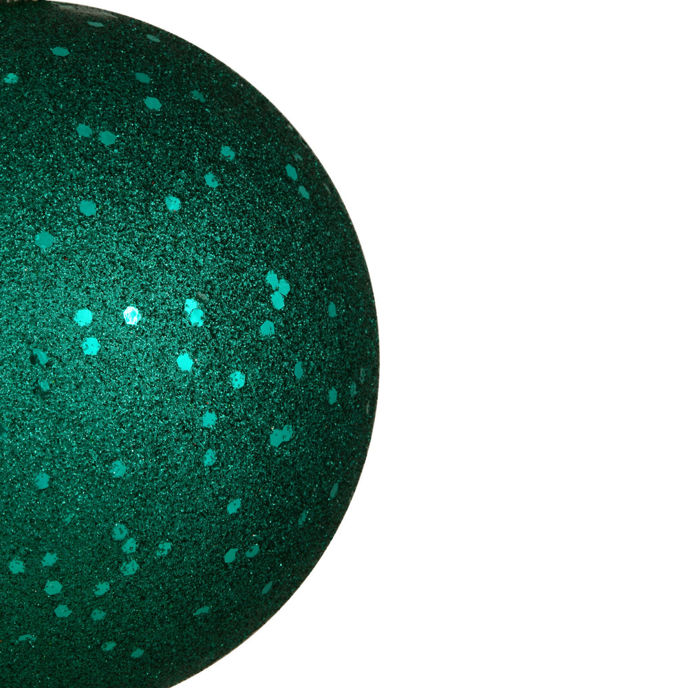 Vickerman 4.75" Dark Teal Sequin Ball Ornament 4 per Bag