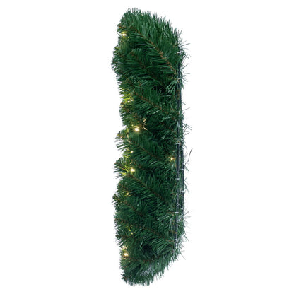 Vickerman 30" Grand Teton Artificial Christmas Square Wreath Warm White LED Lights