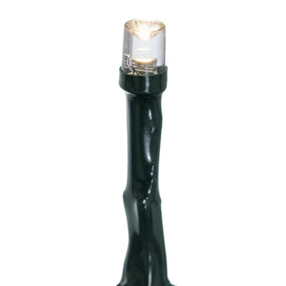 Vickerman 1000Lt x 73' 8 Function Snake Light Set with 5mm Wide Angle Warm White (2800-3000KR) LED Lights and Green Wire. Includes an 8 Function Remote Control. Has a 9' Lead Wire Power Cord with ETL Approved 29V-29MA-.6W Memory Plug Adapter.