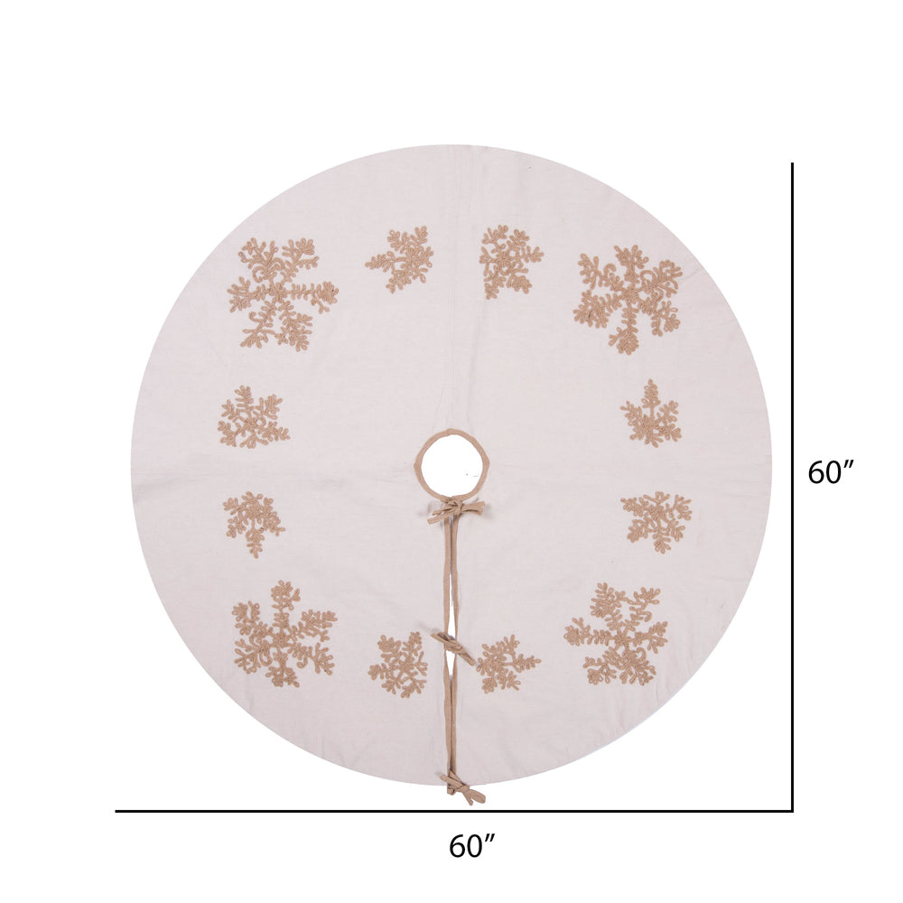 Vickerman Decorative 60" Falling Flakes Collection Christmas Tree Skirt
