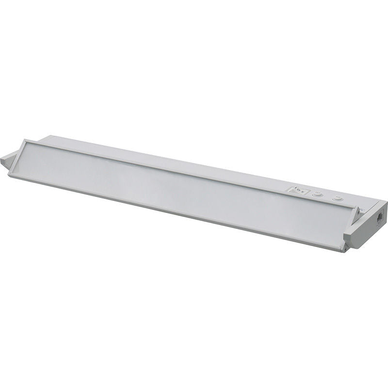 Westgate 18In Adj. Head Under Cab. 3Cct + 9 RGB Modes, Push-Button Control, Cords Incl., White, Undercabinet Lighting, 8W, 440 Lumens, 30K/40K/50K + RGB, White Finish None