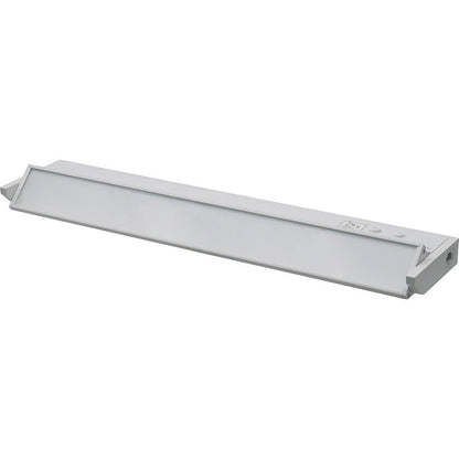 Westgate 18In Adj. Head Under Cab. 3Cct + 9 RGB Modes, Push-Button Control, Cords Incl., White, Undercabinet Lighting, 8W, 440 Lumens, 30K/40K/50K + RGB, White Finish None