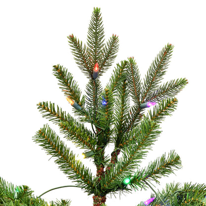 Vickerman 6.5' x 51" Douglas Fir Artificial Christmas Tree Multi-colored Dura-Lit LED lights