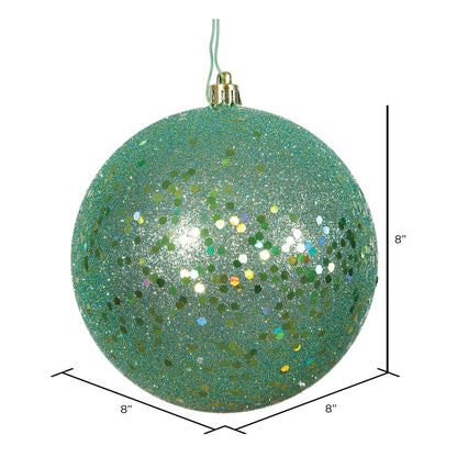 Vickerman 8" Seafoam Sequin Ball Ornament