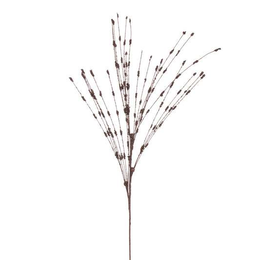 Vickerman 36" Mocha Berry Glitter Spray 6 per bag.
