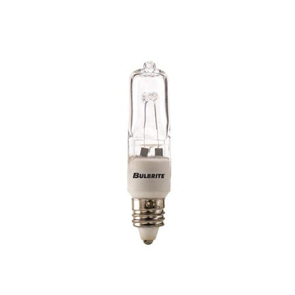 BULBRITE HALOGEN T4 MINI-CANDELABRA SCREW (E11) 75W DIMMABLE LIGHT BULB 2900K/SOFT WHITE 5PK (610076)