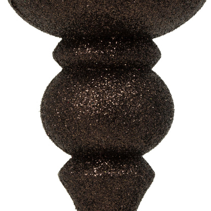 Vickerman 7" Chocolate 4-Finish Finial Ornament 8 per Box