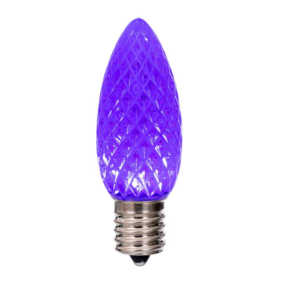 Vickerman C9 LED Purple Faceted Replacement Bulb bag of 25