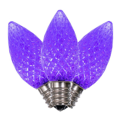 Vickerman C7 LED Purple Faceted Replacement Bulb bag of 25