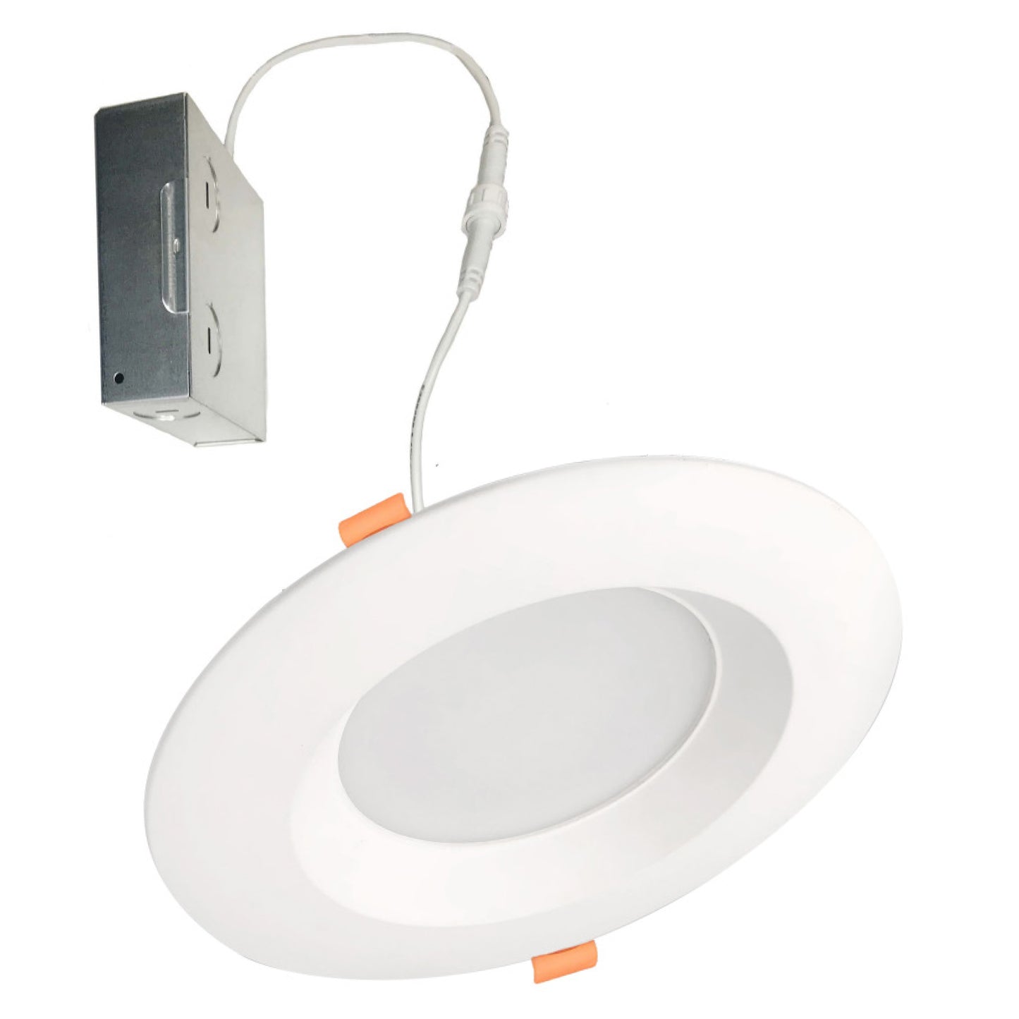 Bulbrite 4 in. Canless, 5CCT, 75-Watt Equivalent, New Construction Integrated LED Recessed Light Kit with Metal JBOX