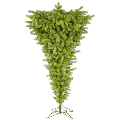 Vickerman 7.5' Lime Upside Down Artificial Christmas Tree Unlit